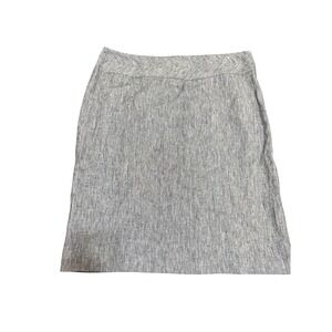 NWT Style & Co Womens GrayPleated Stretch Lined Knee Length Career Skirt Size 12